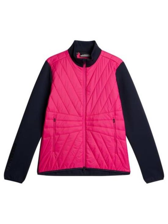 Quilted Casual Jacket With Geometric Stitching