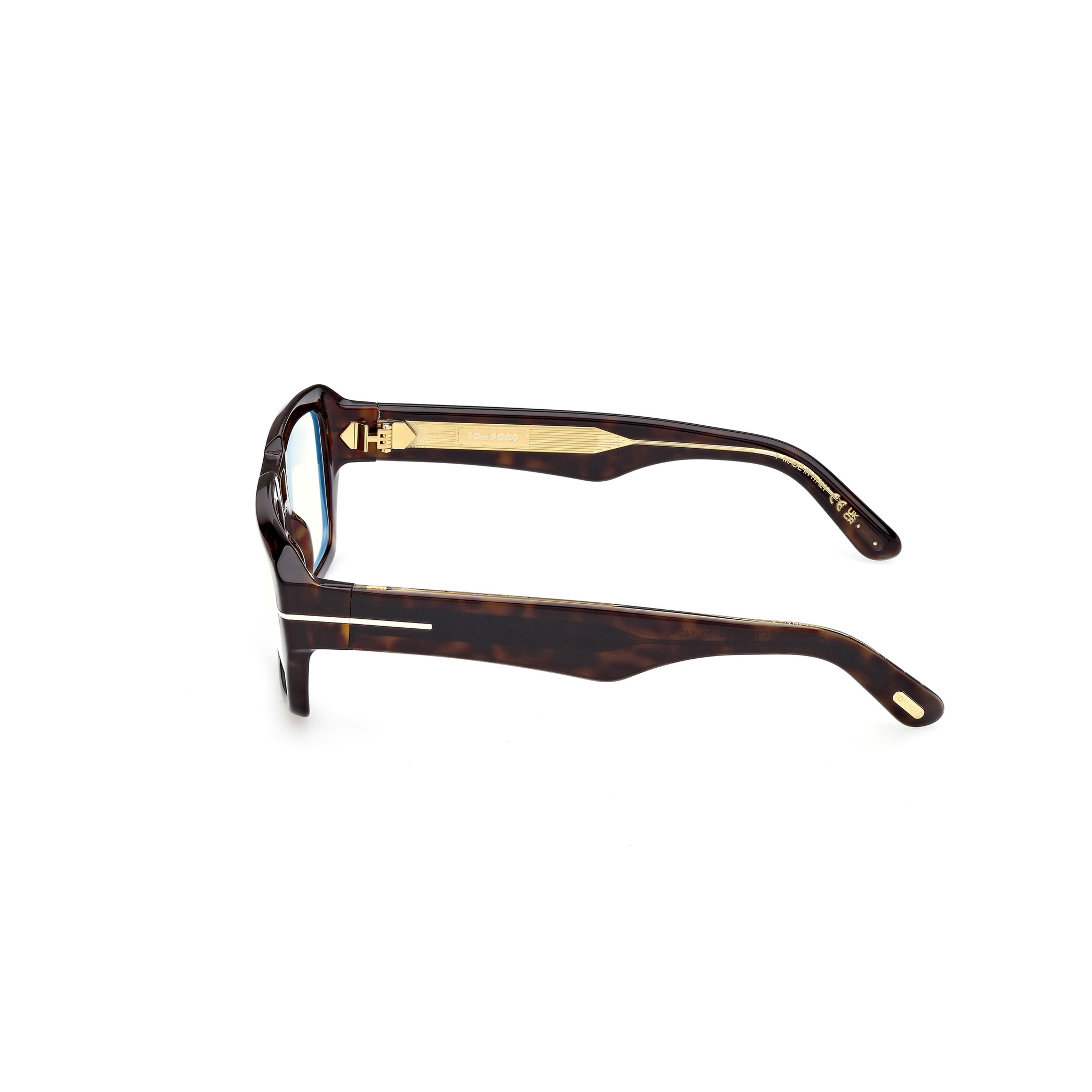 Ft6077-B Bold Rectangular Tortoiseshell Sunglasses