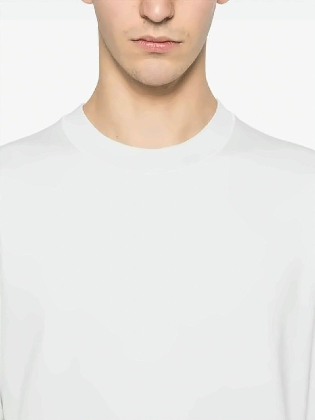 Long-Sleeve Crewneck Sweatshirt with Compass Patch