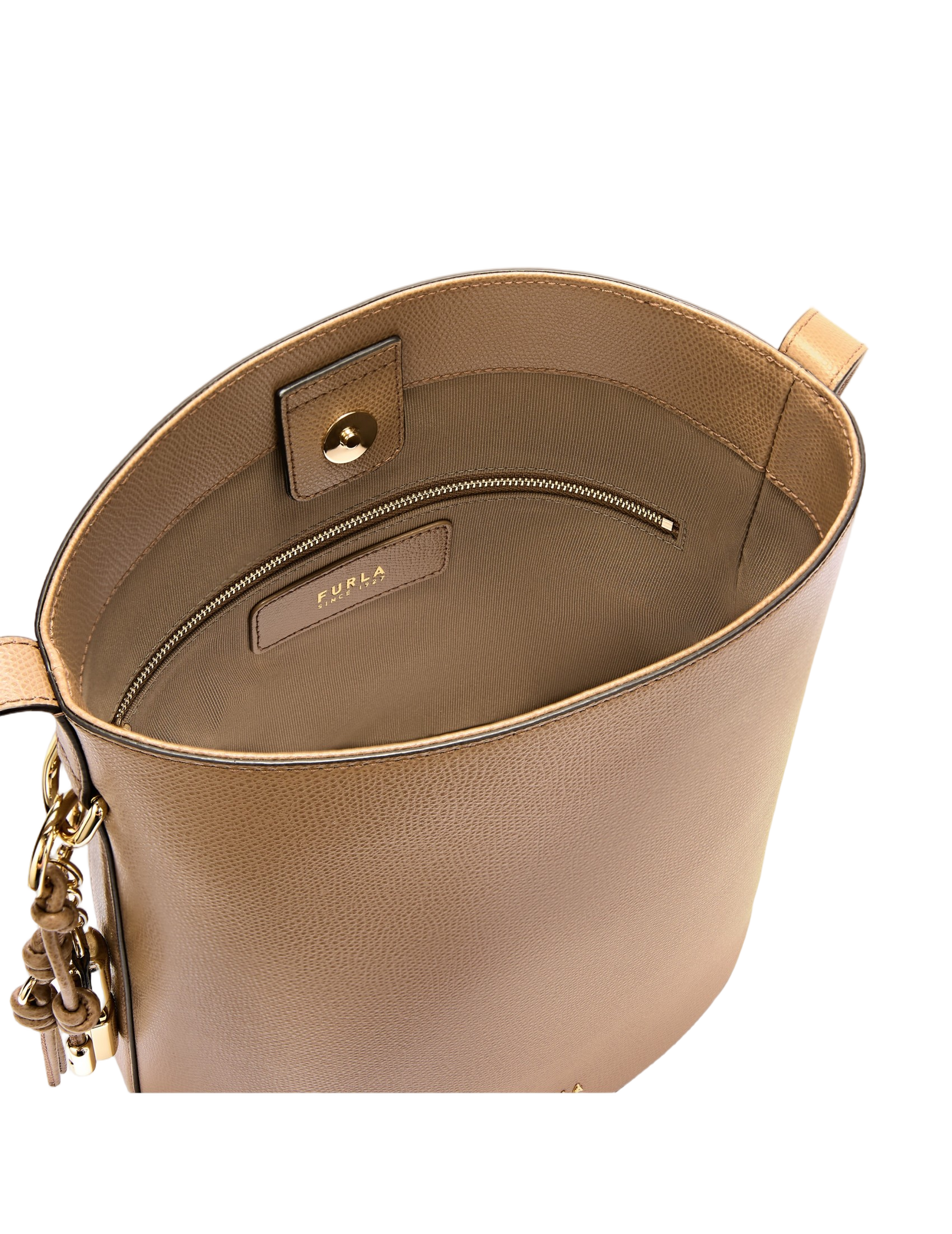 Roxie S Leather Bucket Bag, Toffe Color