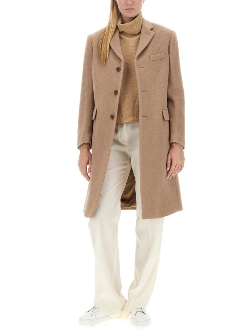 Classic Oversize Coat With Notched Lapel