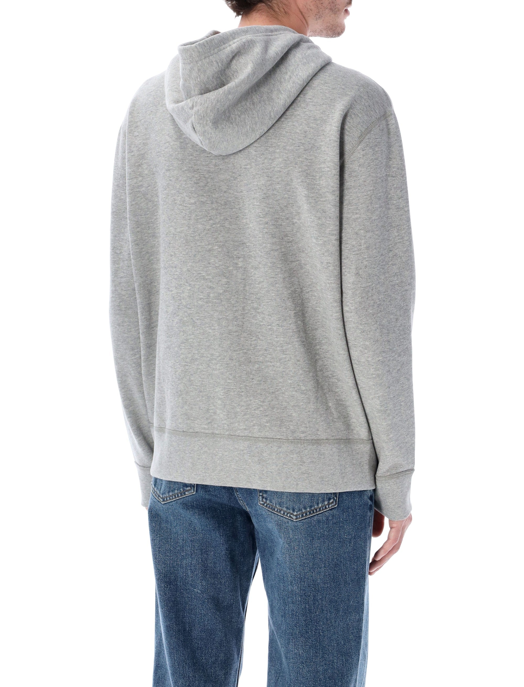 Cotton-Blend Zip Hoodie With Adjustable Hood