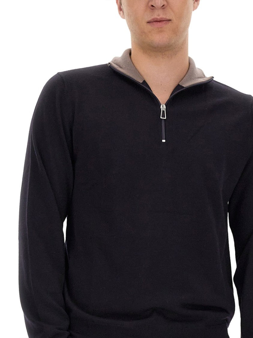 High Collar Black Jersey