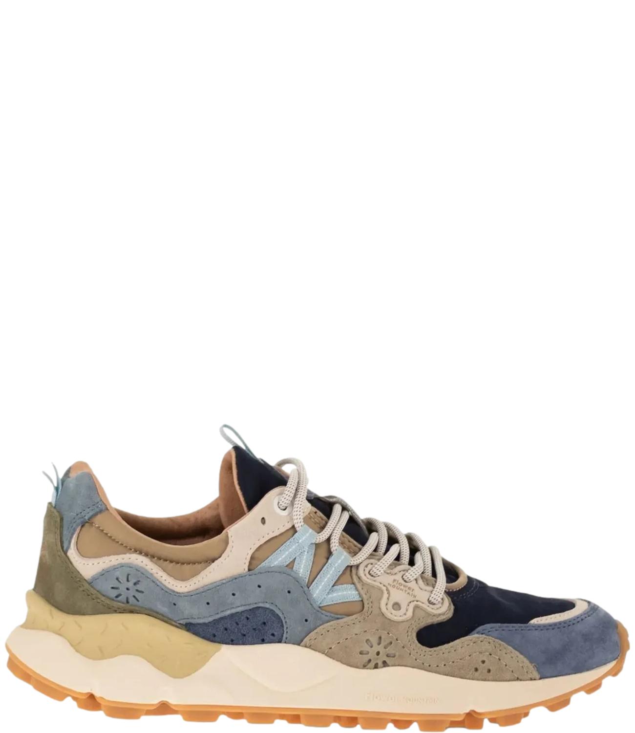 Multi-Layered Sneakers with Rugged Sole and Intricate Perforations