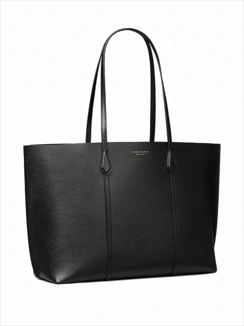 Structured Cowhide Leather Shoulder Bag with Gold-tone Accents