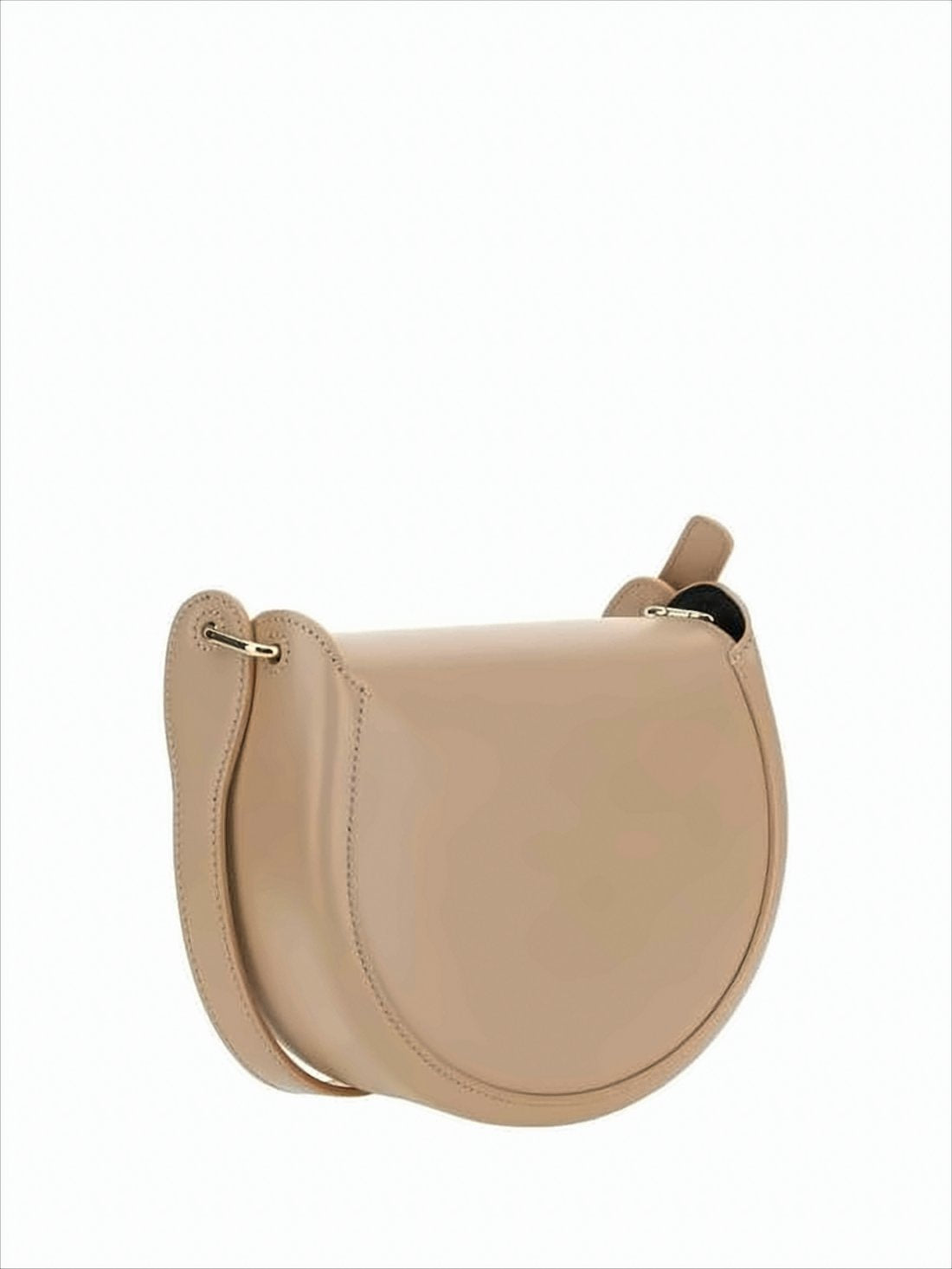 Rounded Silhouette Calf Leather Chloé Shoulder Bag