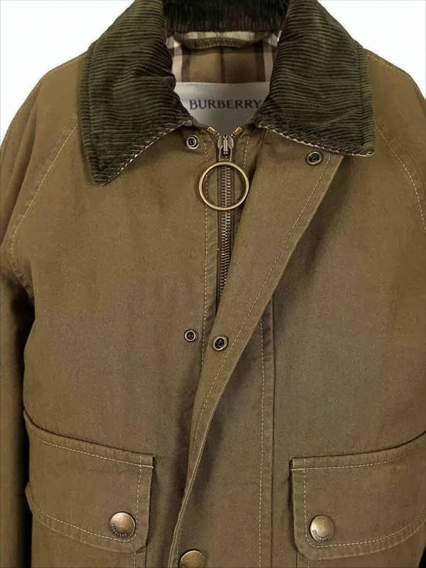 Cropped Brown Jacket with Structured Silhouette