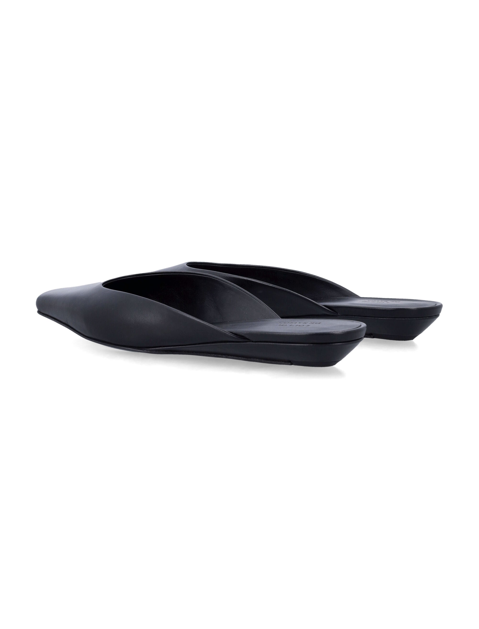 Diane Black Leather Mules