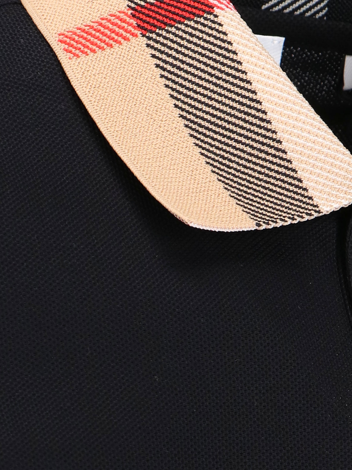 'Check' Polo – Black