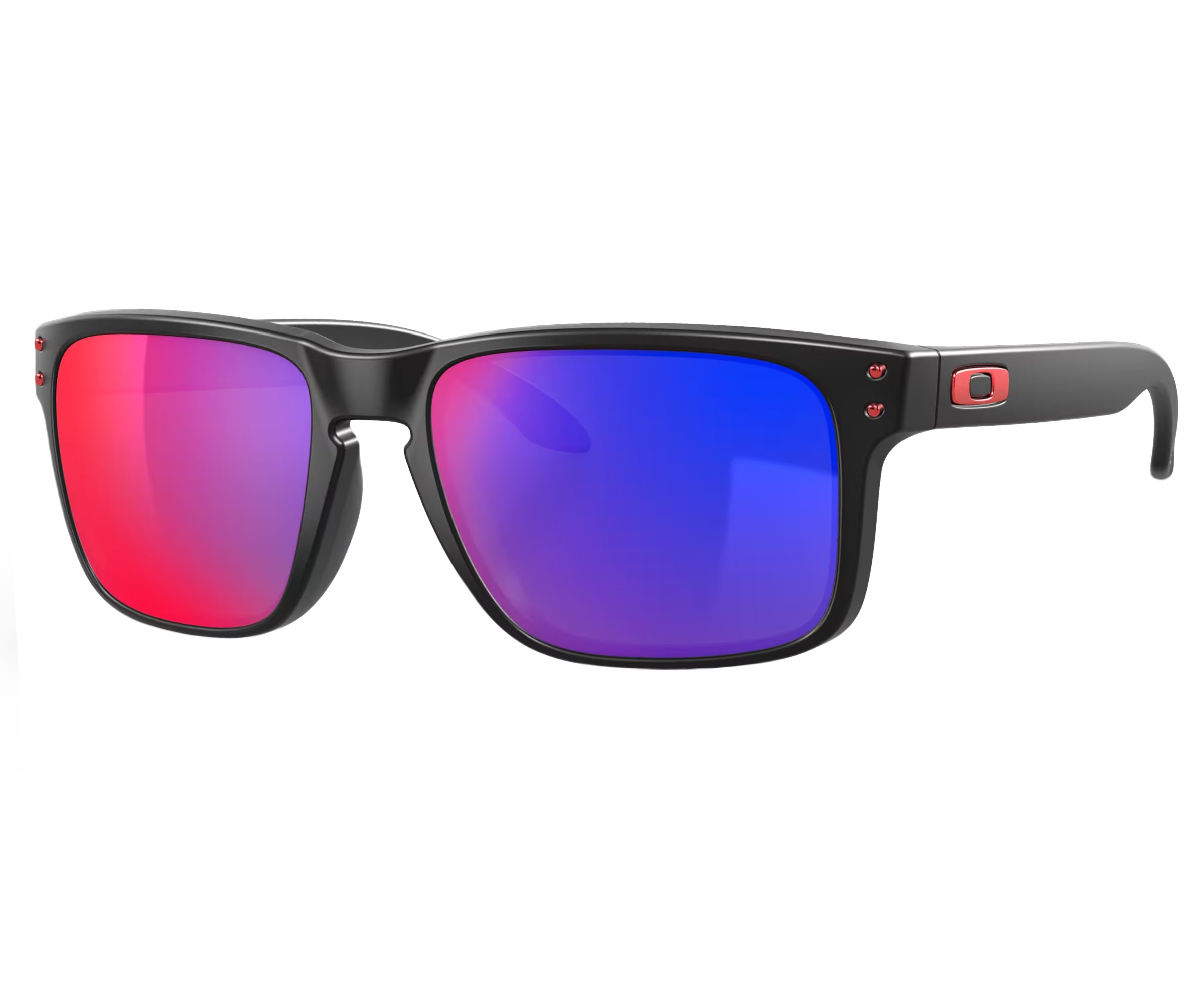 Matte Black Rectangular Sunglasses with Gradient Lenses