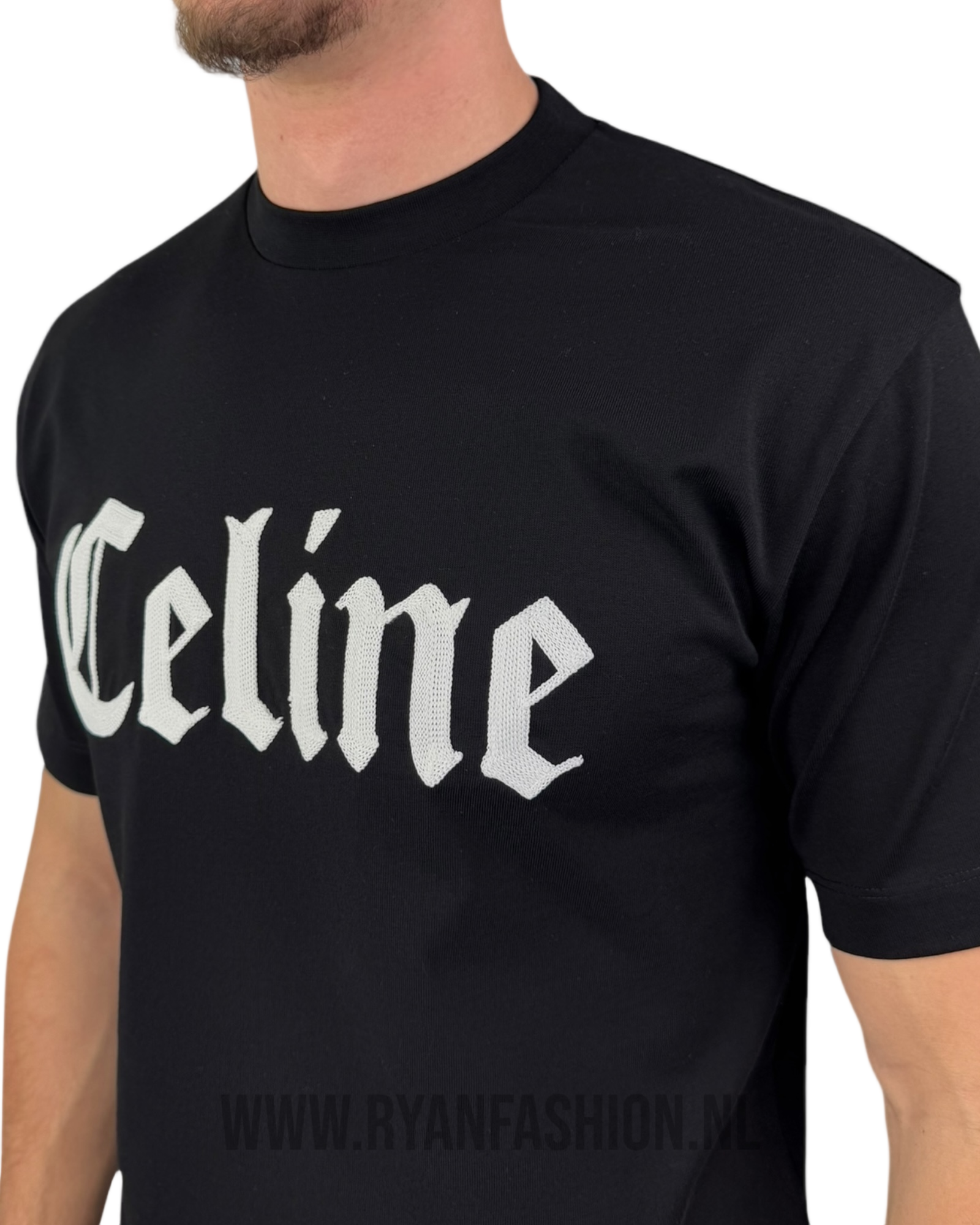 Black Gothic Logo Short-Sleeve T-Shirt