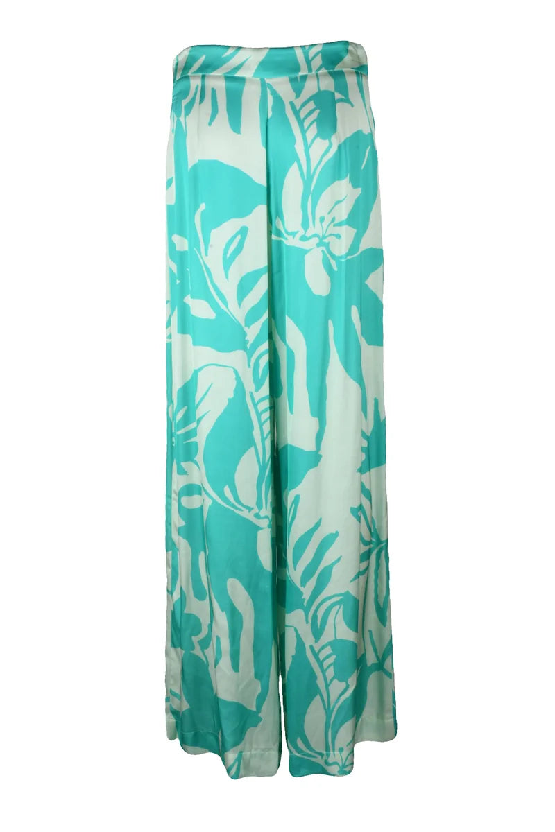 Wide-Leg Trousers with Fluid Drape