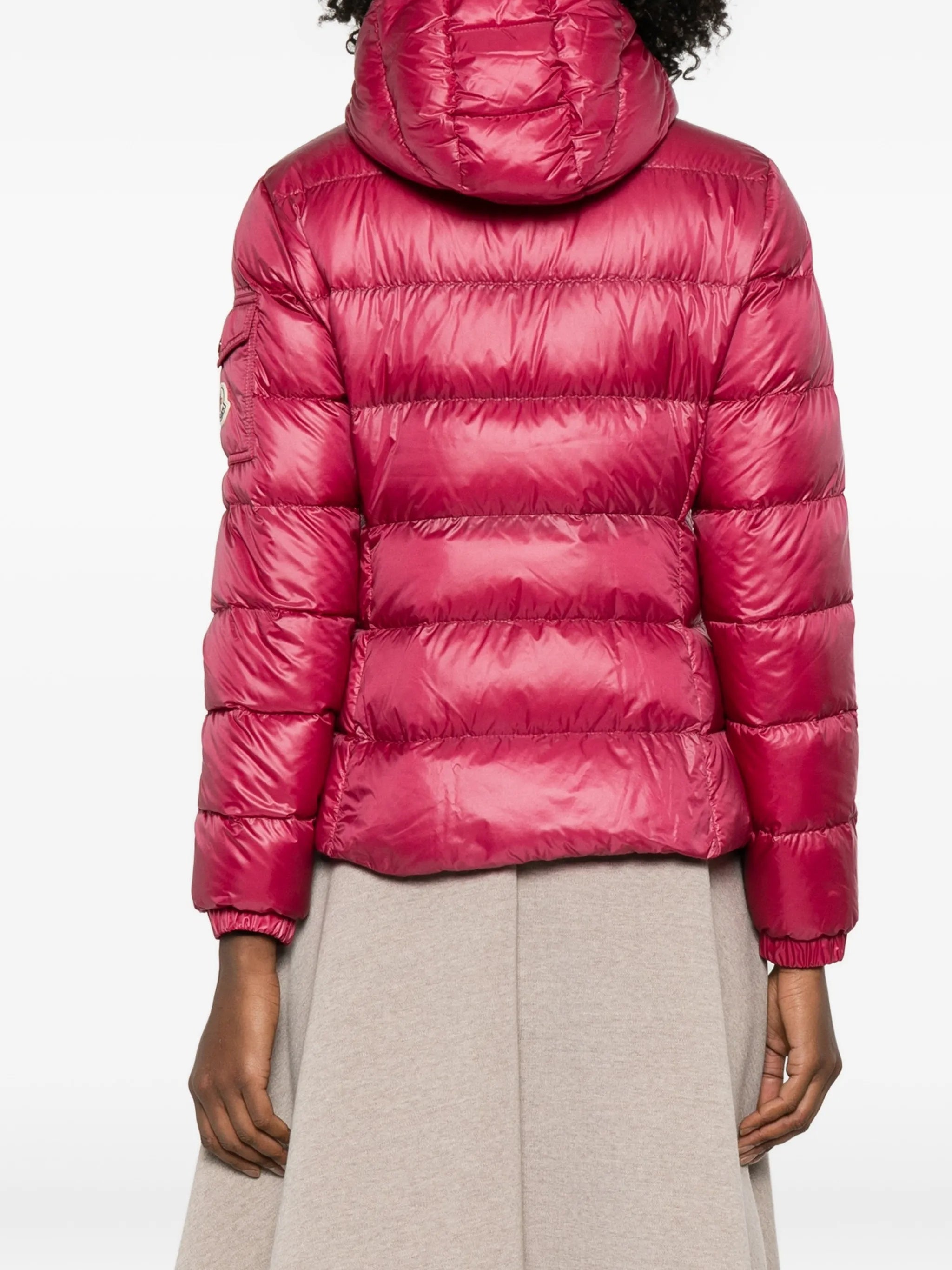 Red Glesse Quilted Cropped Jacket