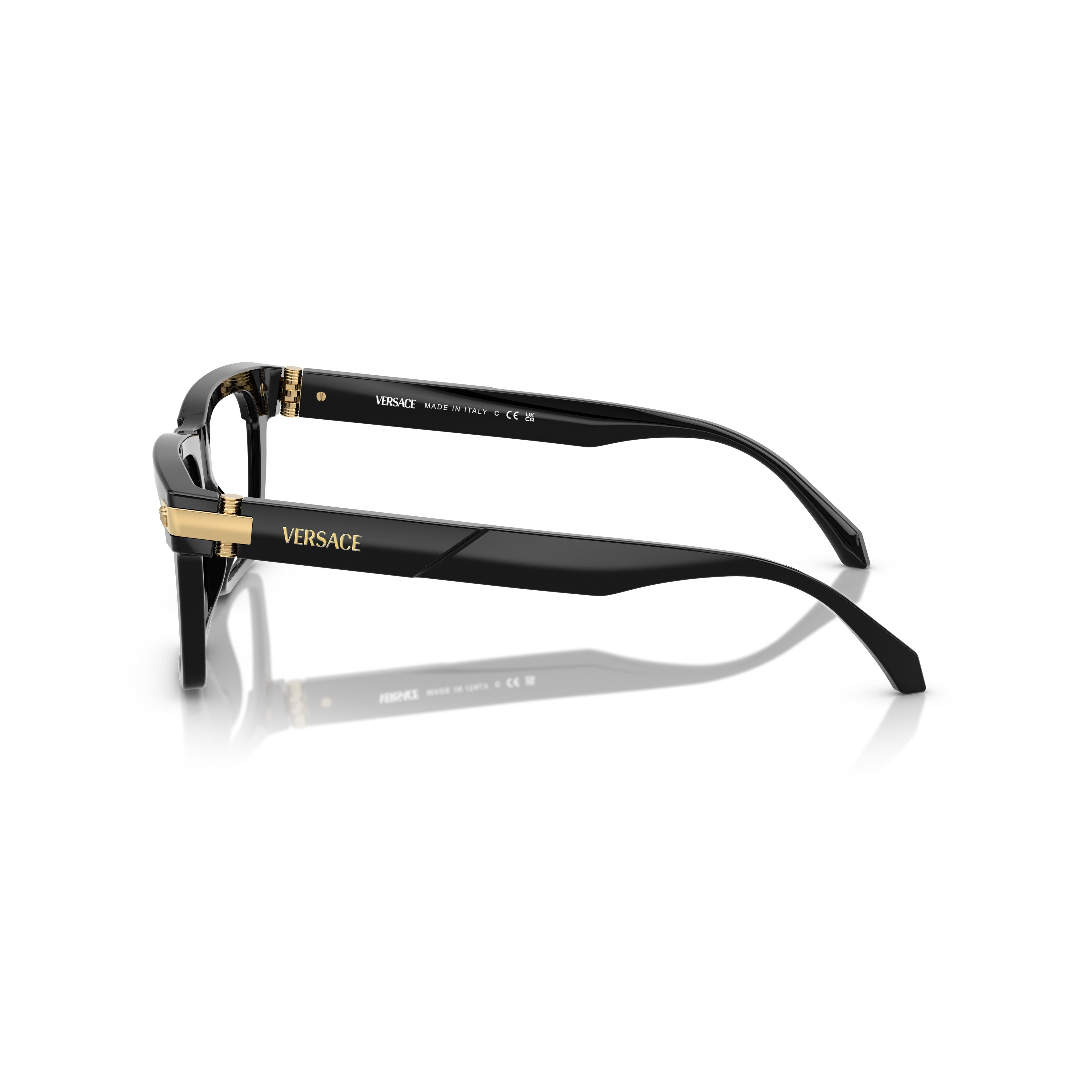 0ve3354 Rectangular Black Acetate Eyeglasses