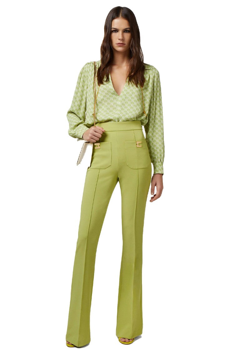 Long Sleeve Shirt With Signature Detailing And Neckline