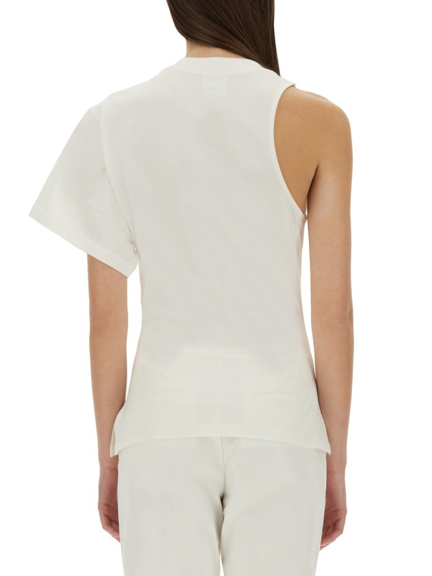 One-Shoulder T-Shirt In Soft Cotton