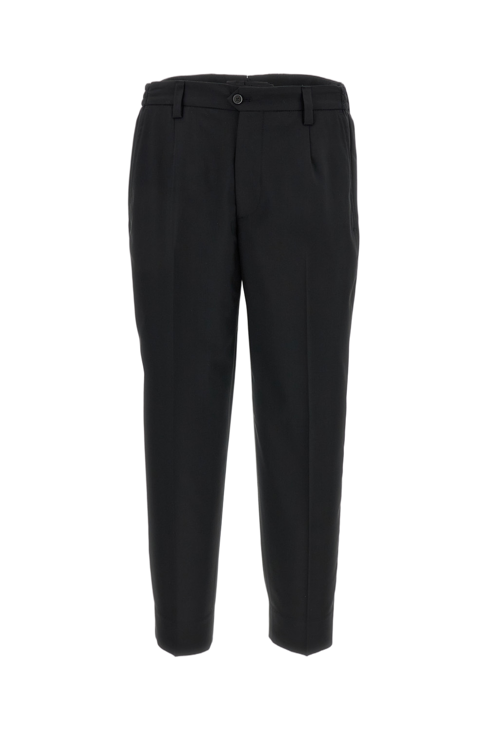 Tropical Wool Pleated Regular-Fit Pants