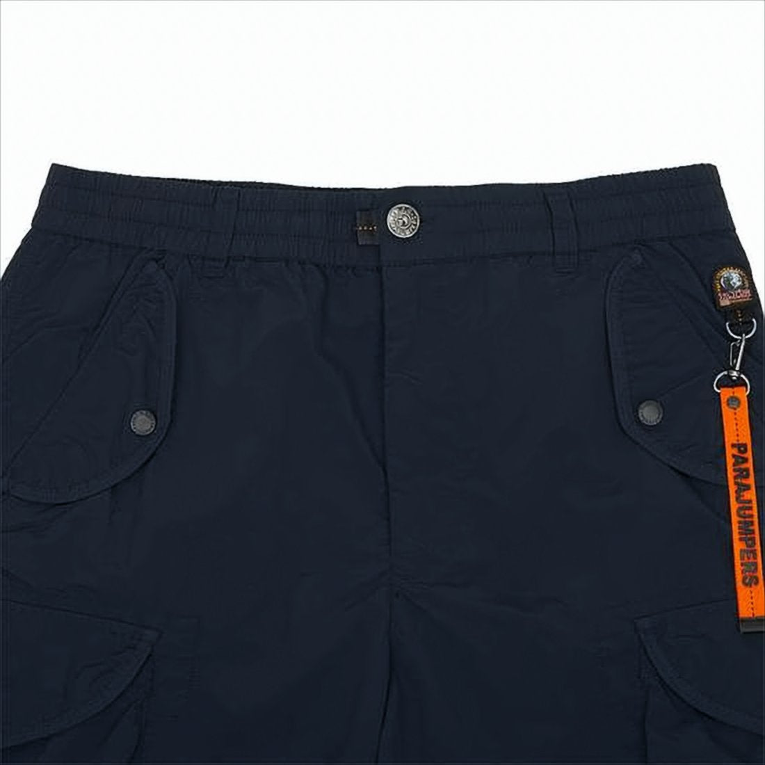 Utilitarian Blue Shorts with Structured Waistband