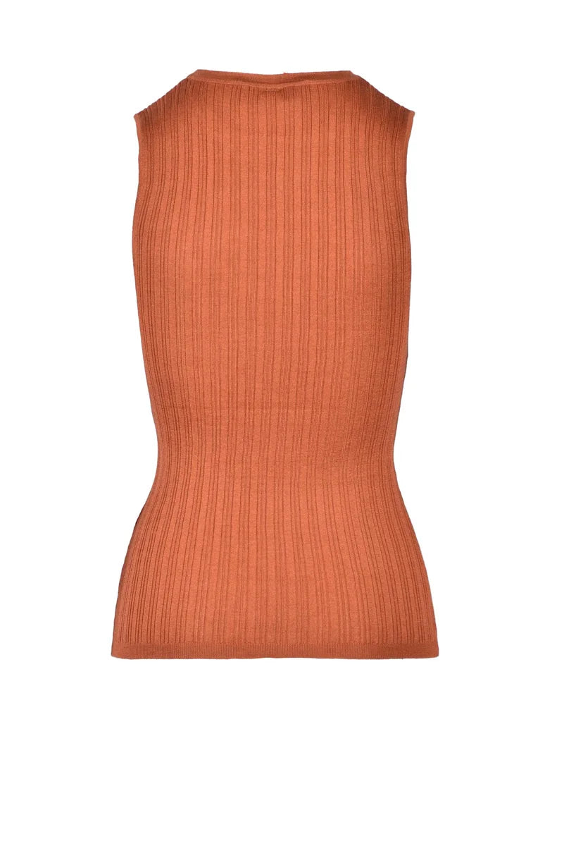 Silk/Cashmere Top - Cognac