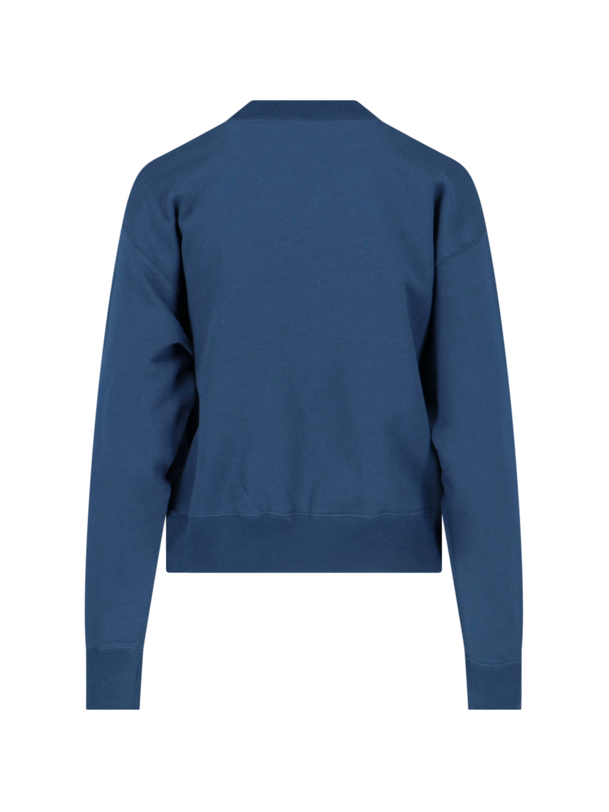 "Paris" Crew Neck Sweatshirt, In Blue Cotton