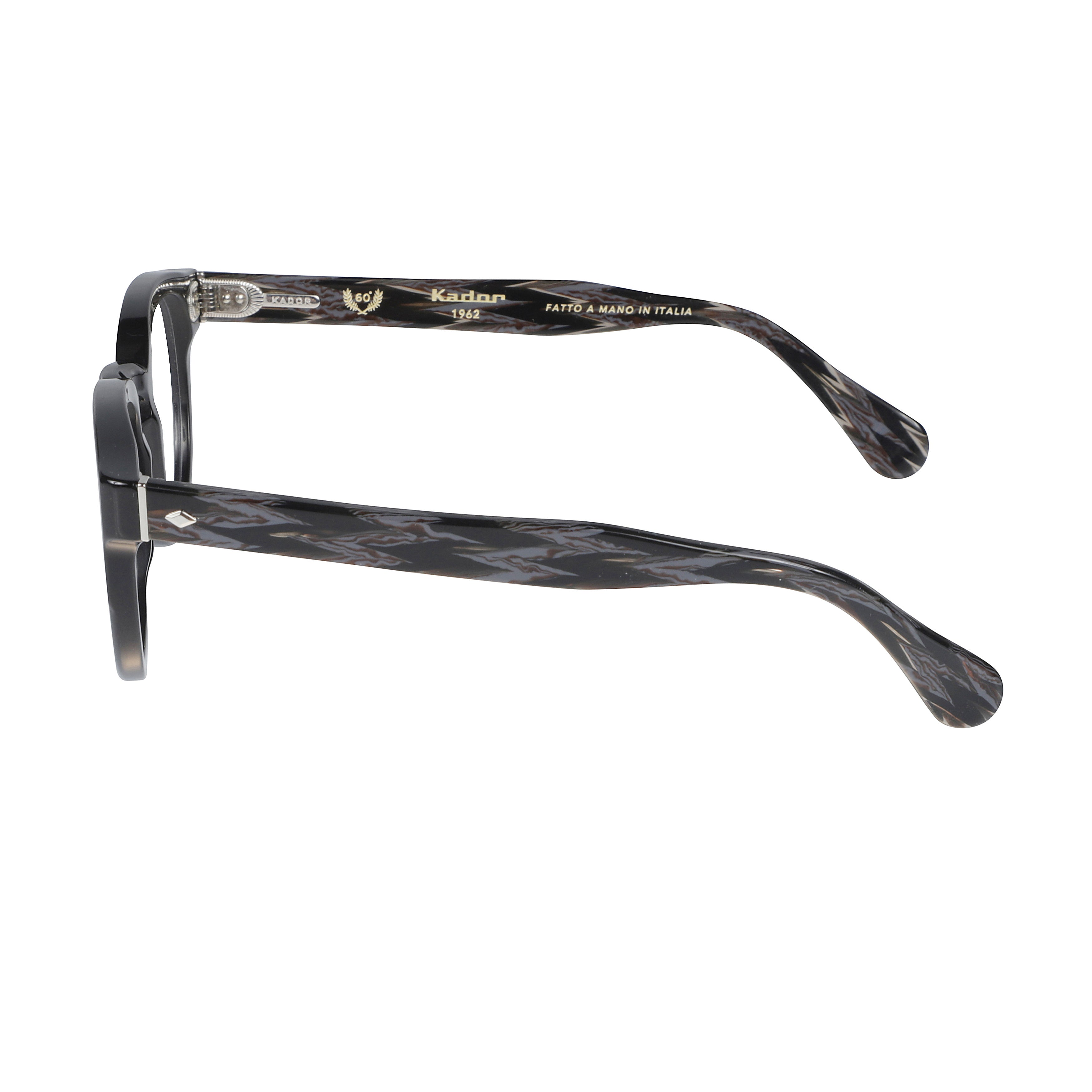 Jolly Special-1431 Rounded Square Frame Sunglasses with Marbled Temples