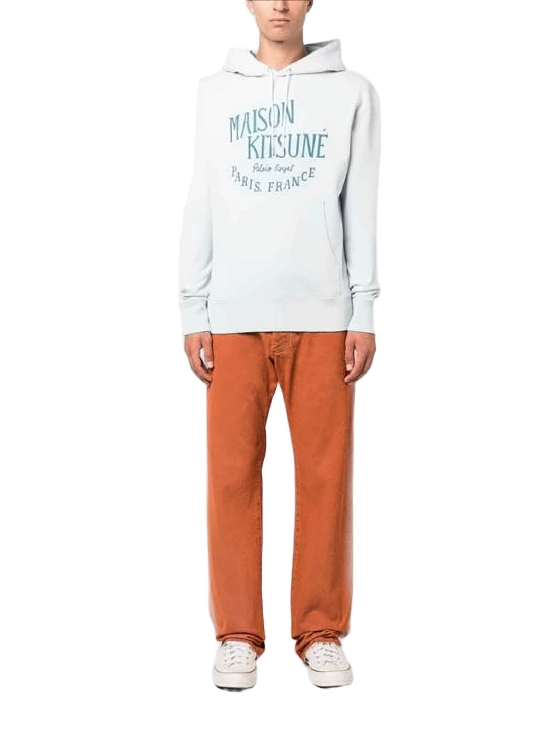 Relaxed Fit Cotton Hoodie With Front Kangaroo Pocket