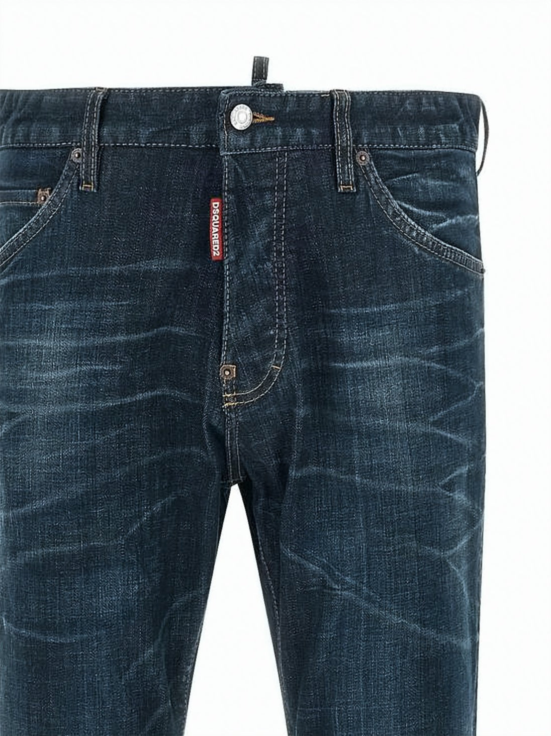 Straight-Leg Denim Pants