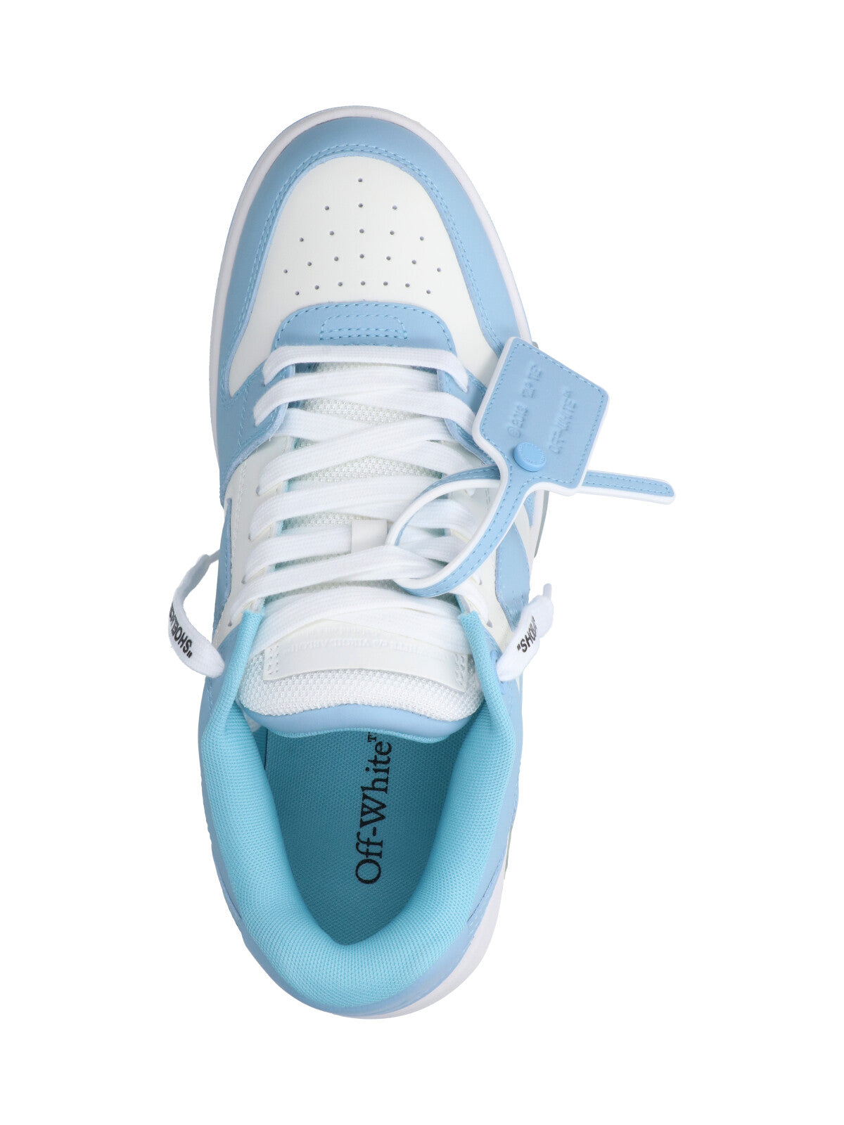 Chunky Sole White Sneakers With Layered Construction
