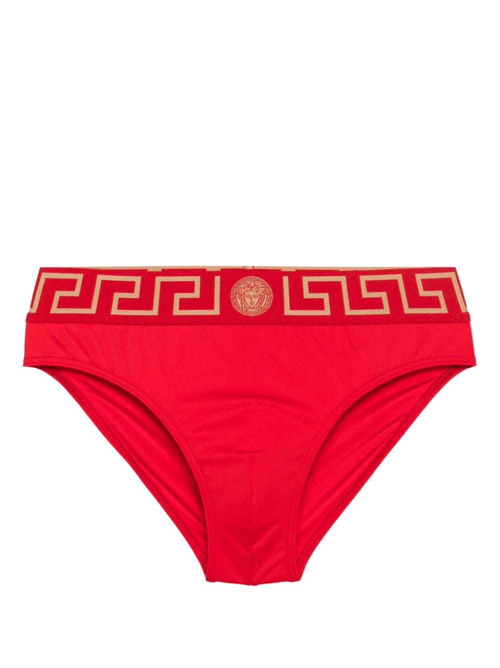 Swim Briefs with Signature Greca Waistband
