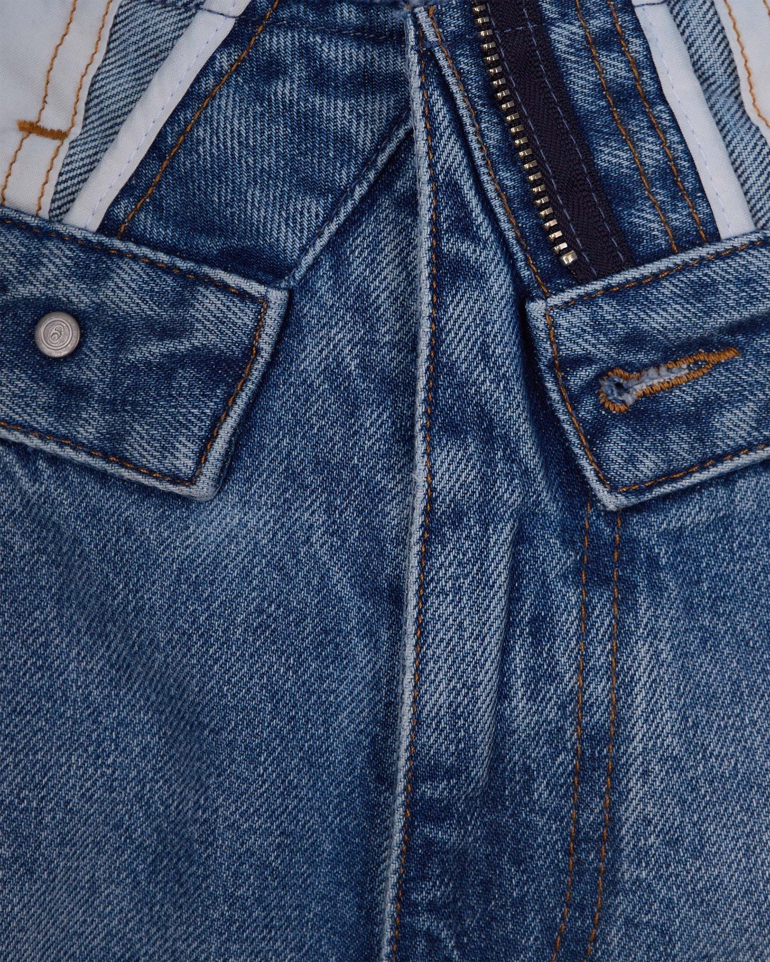 Straight-Cut Light Blue Jeans