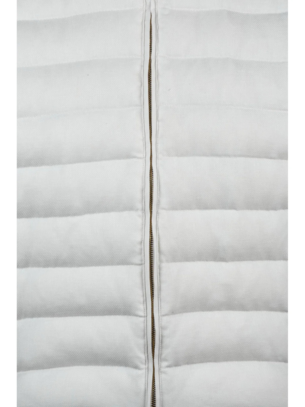 White Centogrammi Linen Wool Silk Vest