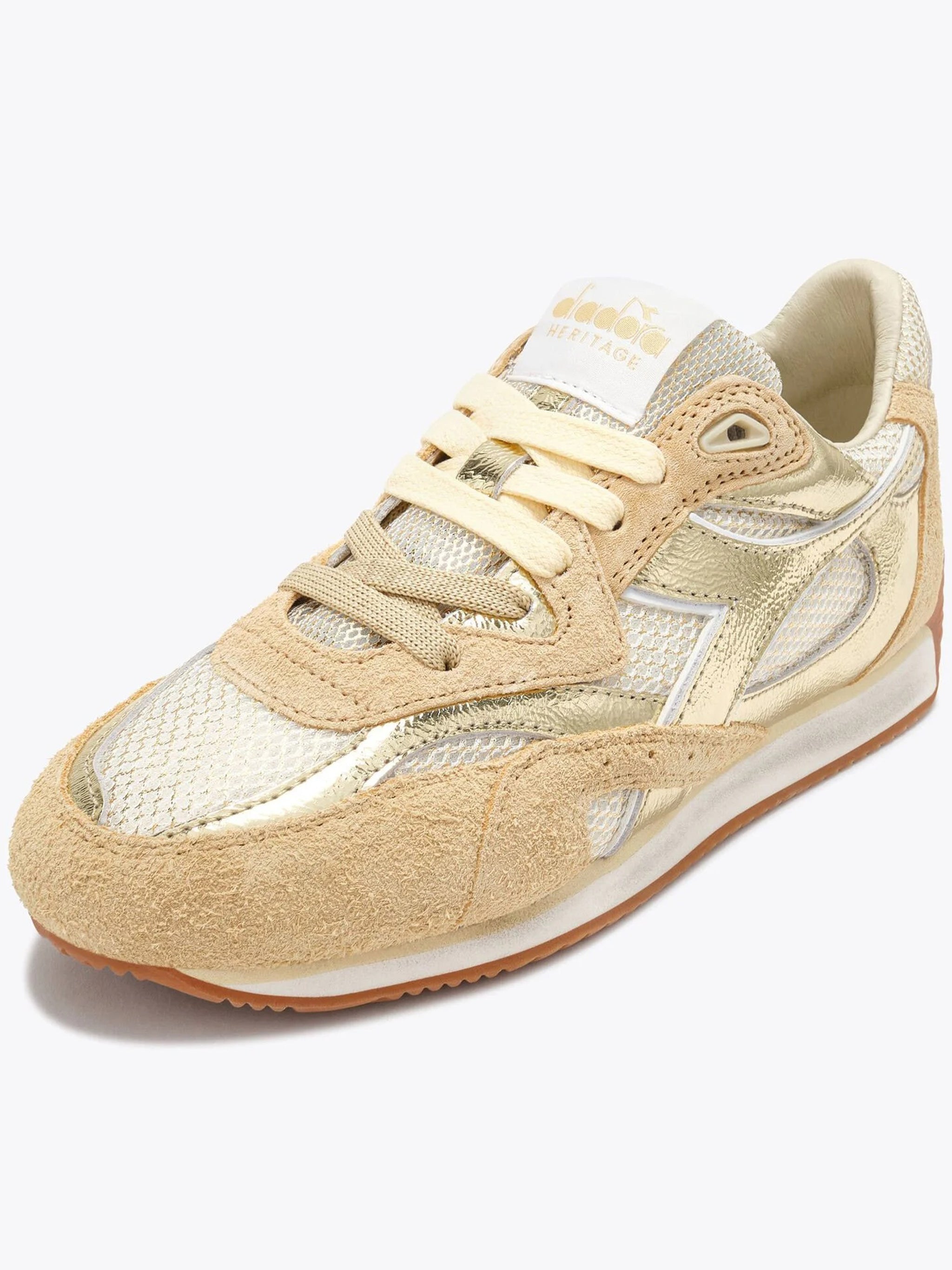 Equipe Revenge Iride Gold Suede Sneakers