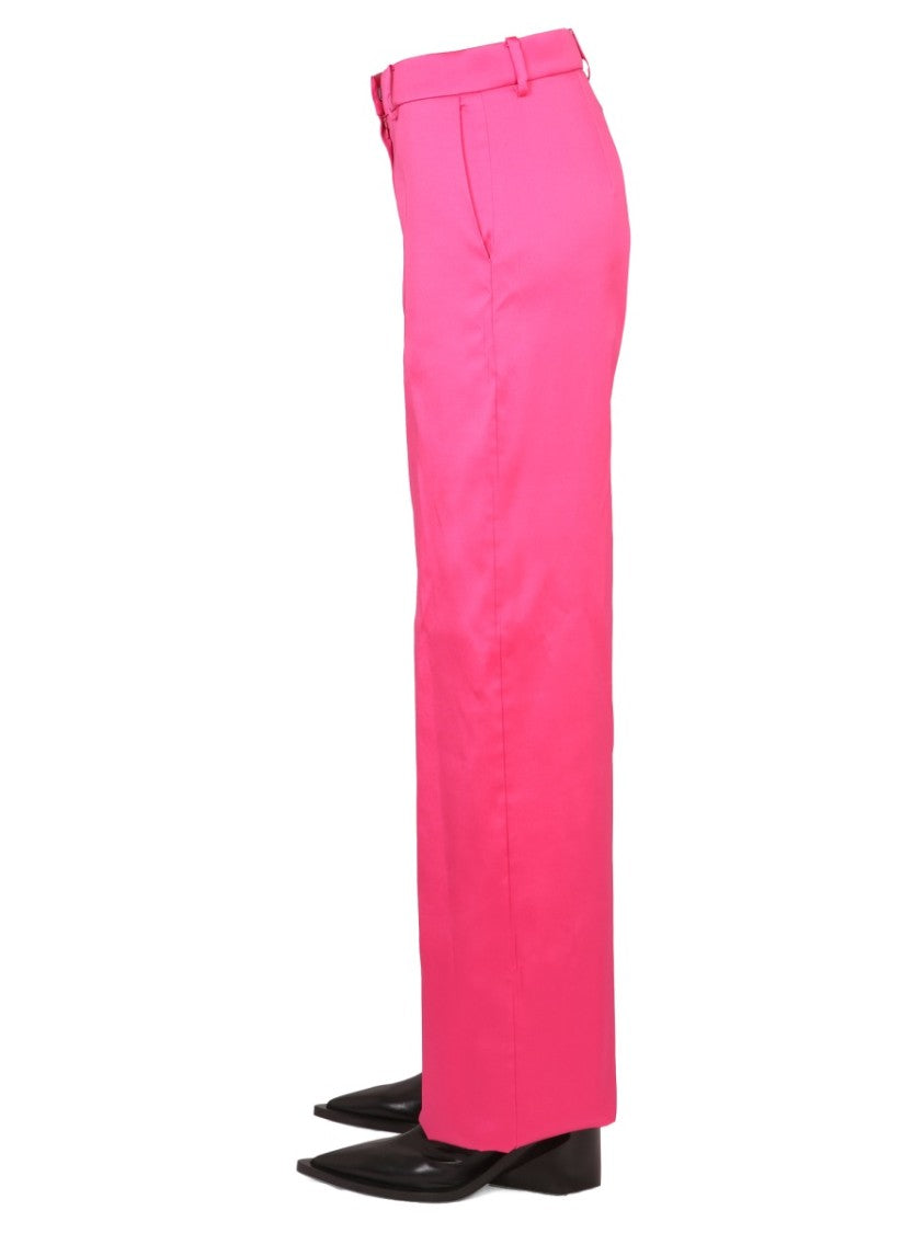 High-Waisted Wide-Leg Pants With Fluid Silhouette