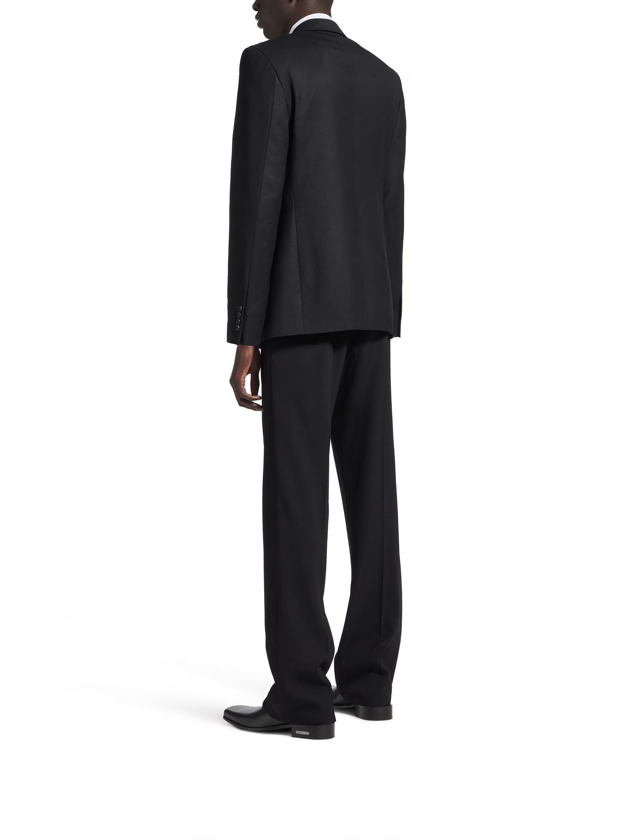 Dark Standard Tailored Structured Wool Jacket