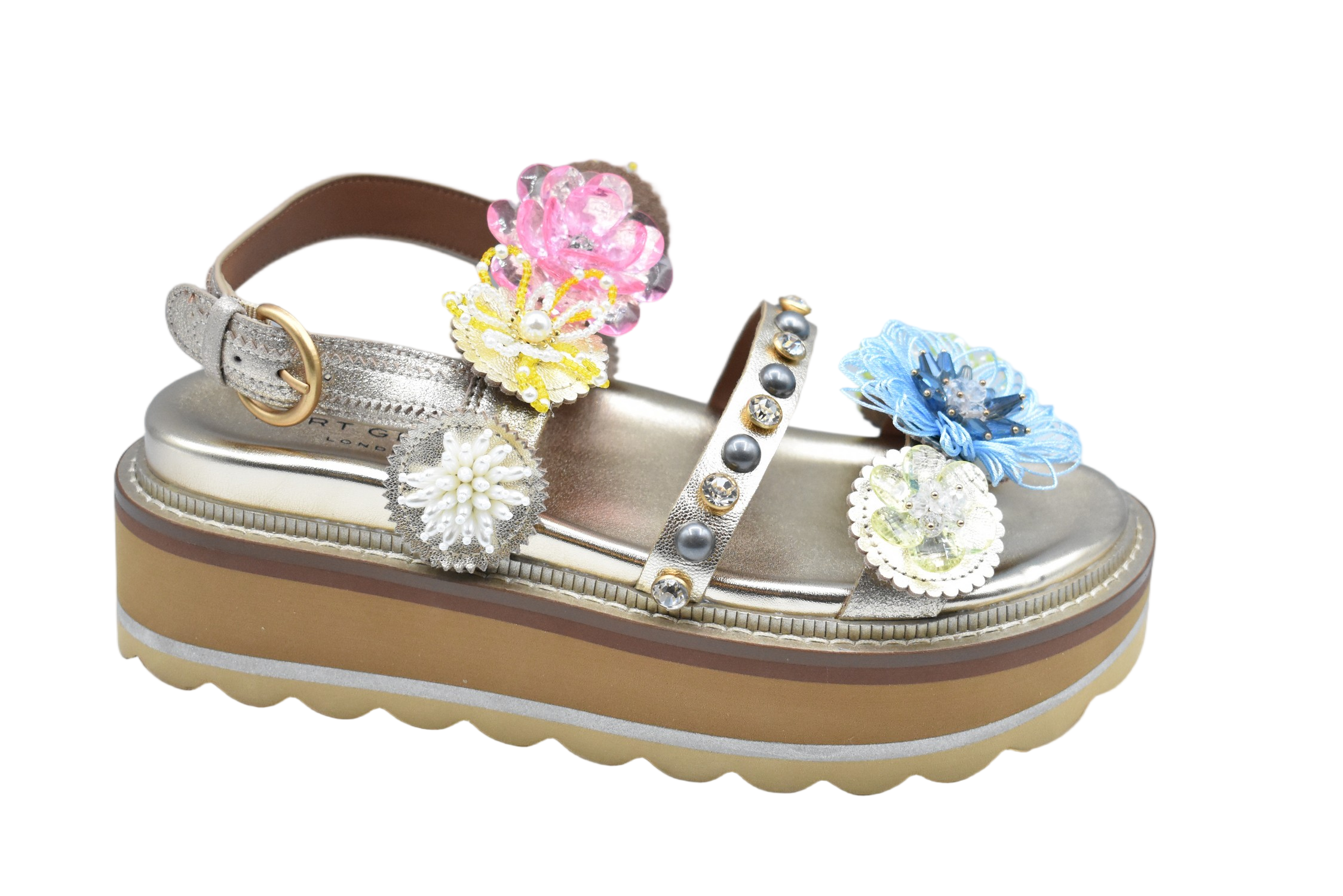 Metallic Gold Platform Sandals
