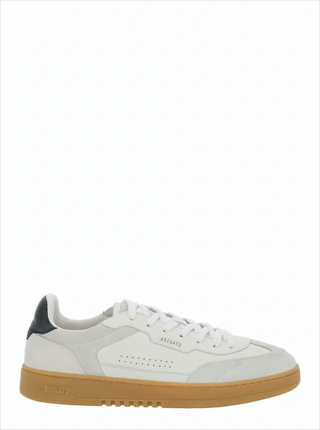 Low-Top Sneakers with Suede and Leather Panels