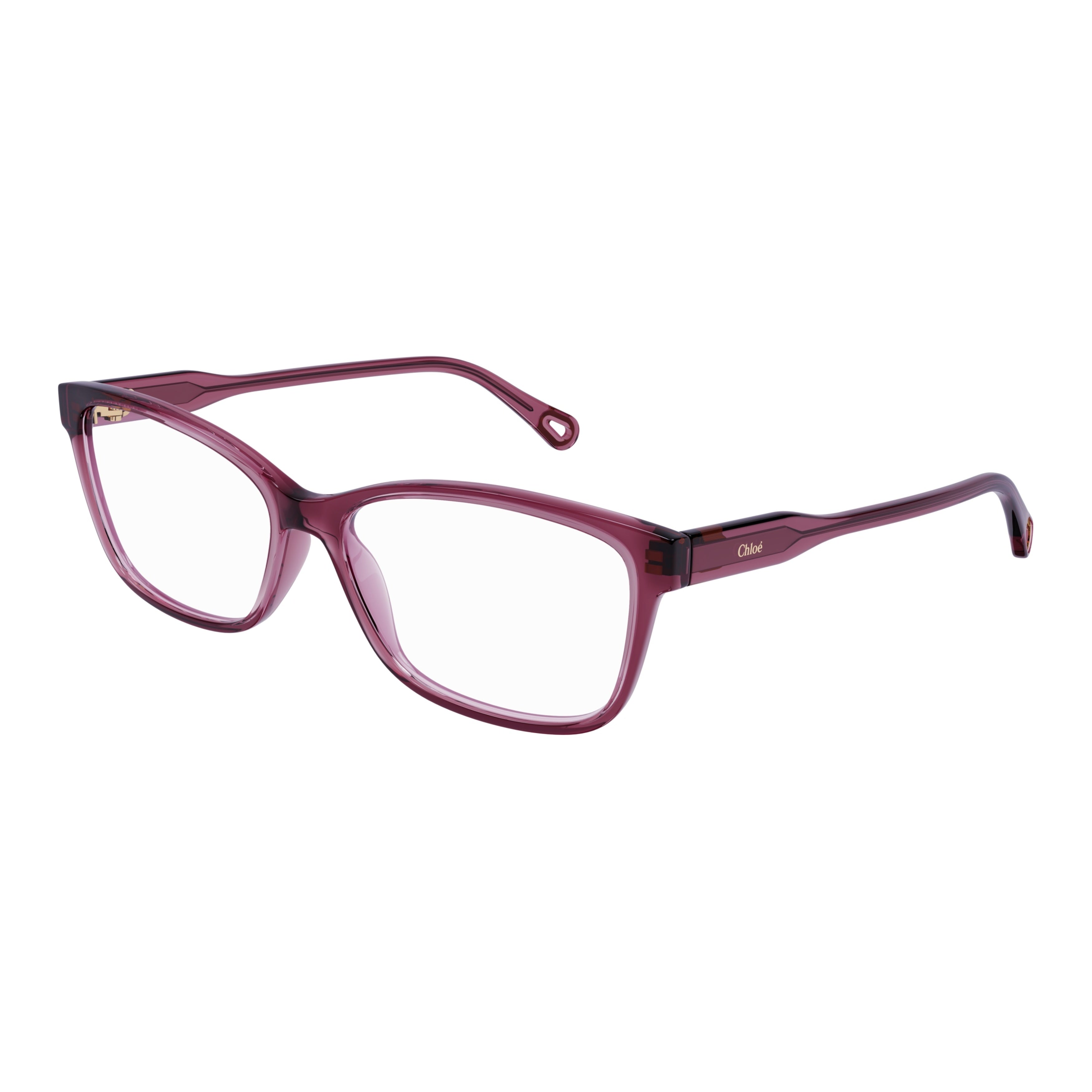 Ch0116o Translucent Deep Plum Acetate Eyeglasses
