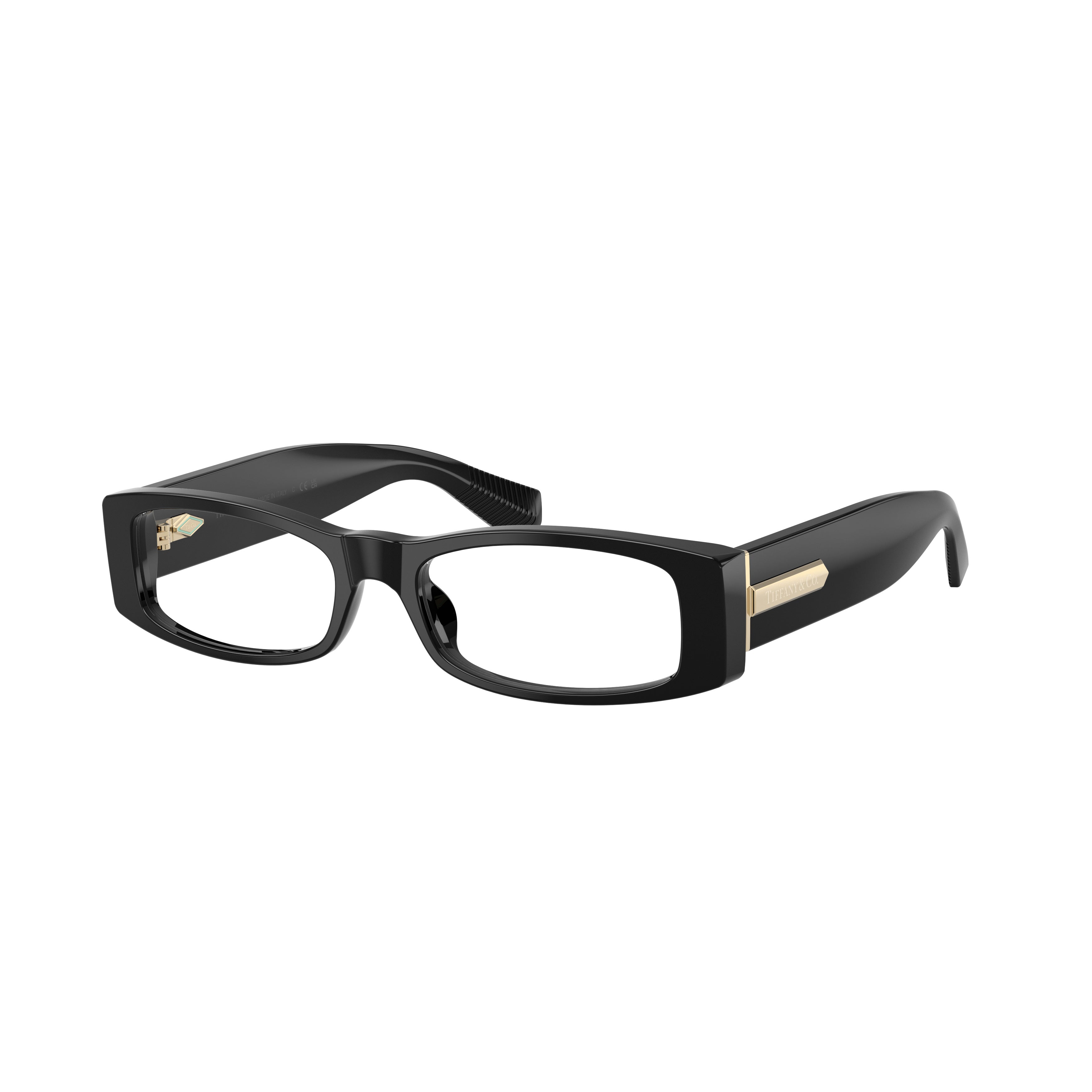 0tf2294u Rectangular Eyeglasses in Black Acetate