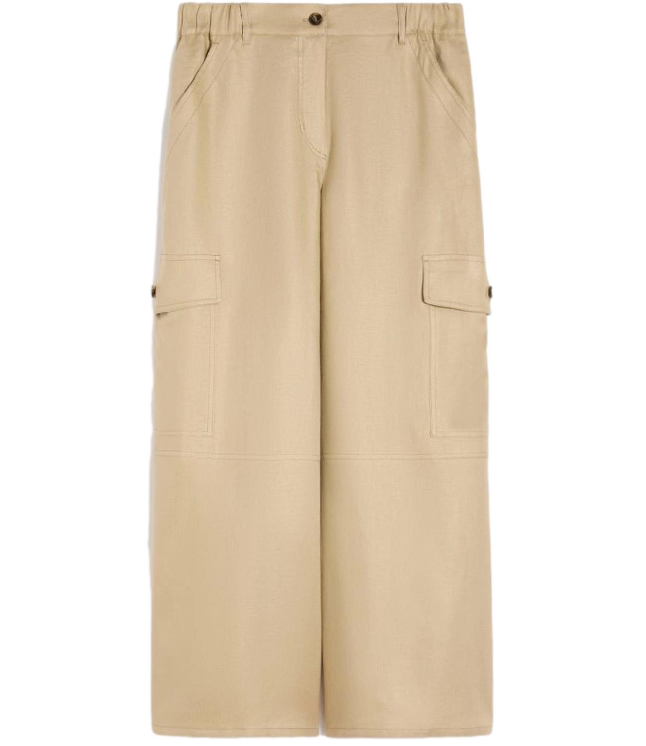 High-Waisted Wide-Leg Pants with Utility Pockets