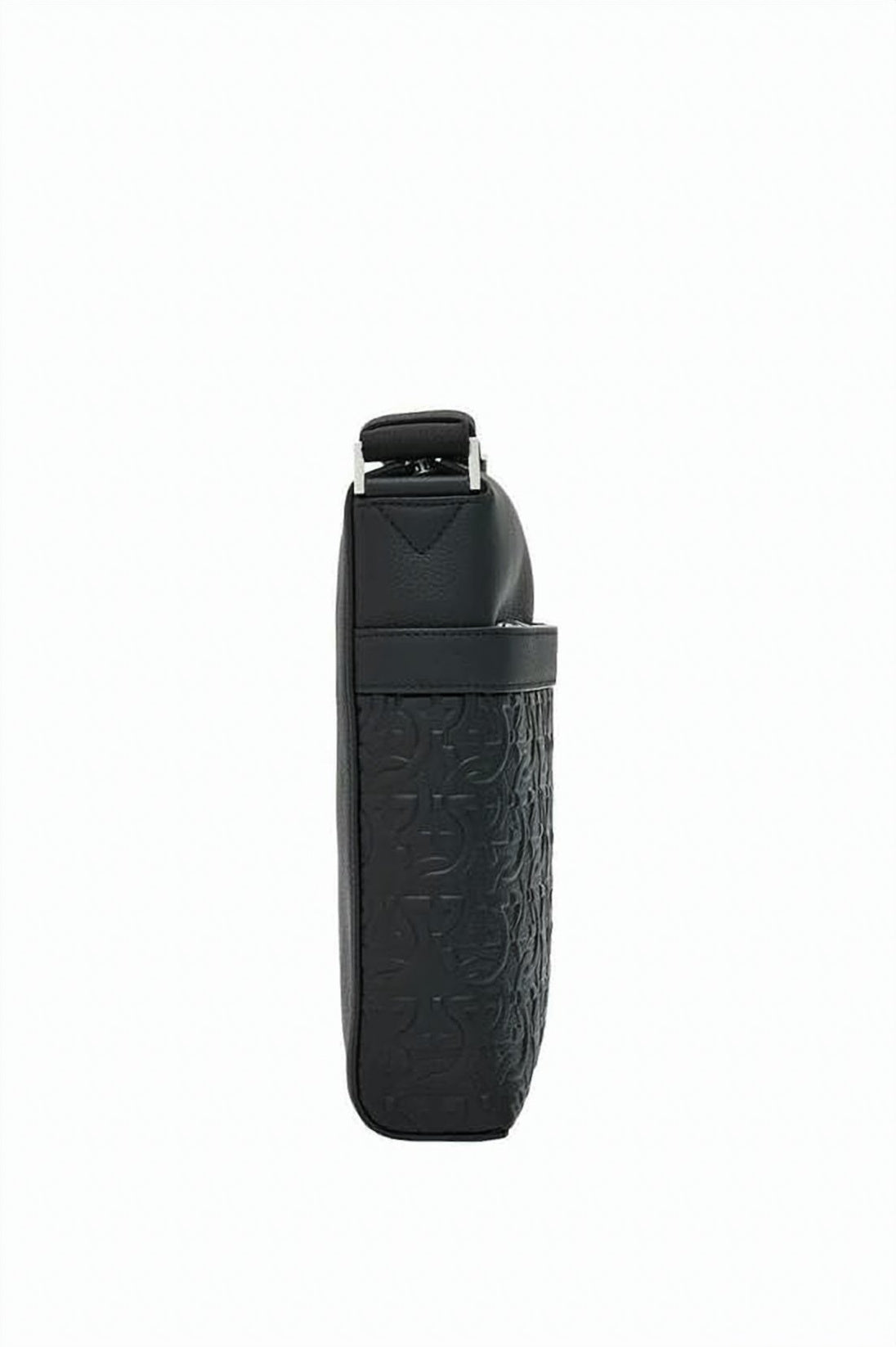 Rectangular Black Leather Crossbody Bag