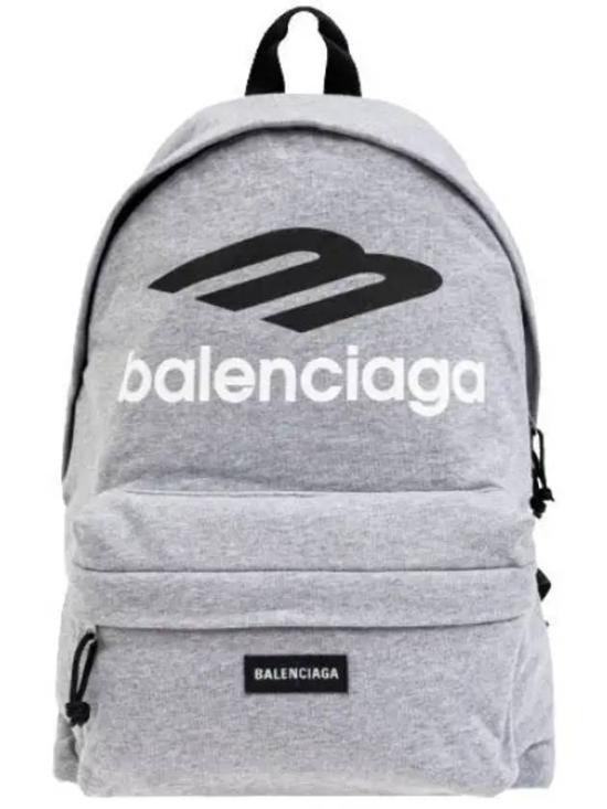 Spacious Casual Backpack with Bold Logo Print
