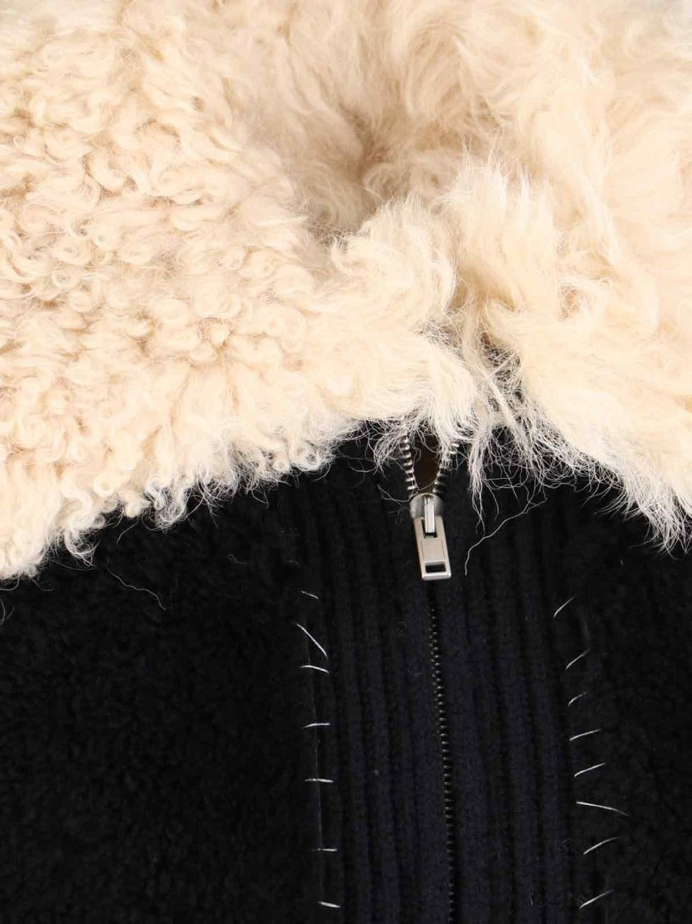 'Montone Collar' Cardigan – Black