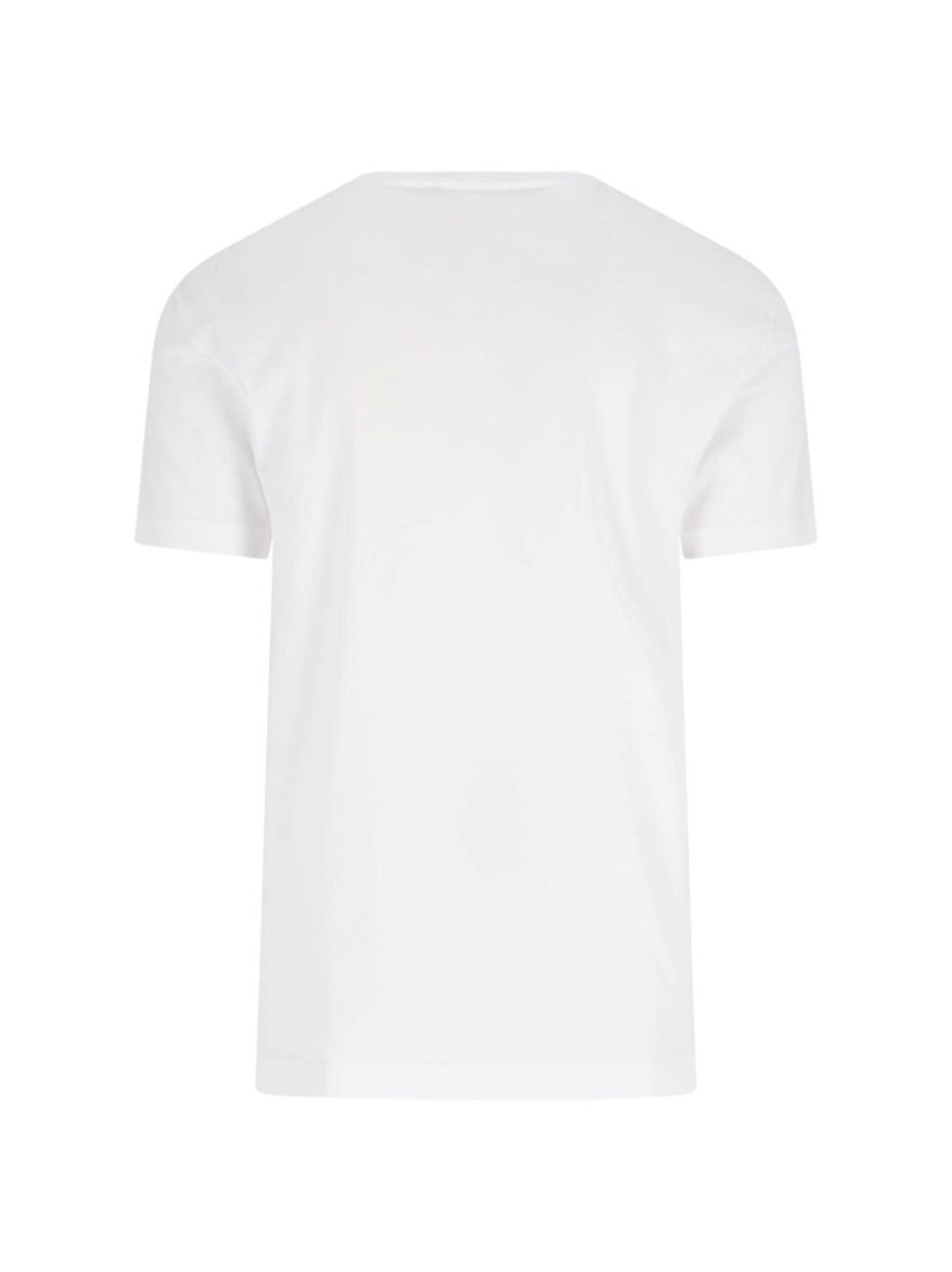 Contrasting Logo Print White T-Shirt