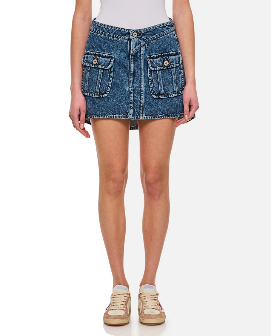 Patch Pocket Mini Skirt