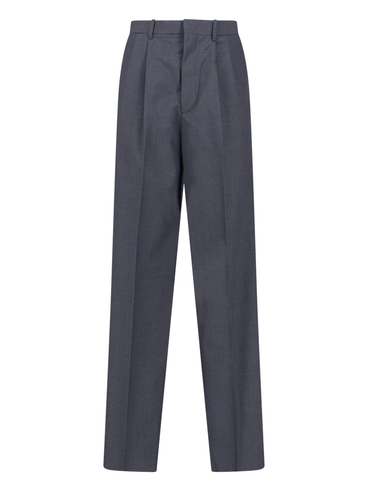 Tailored Wool Trousers – Grey