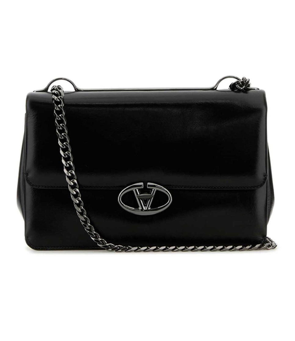 Structured Flap Closure Shoulder Bag