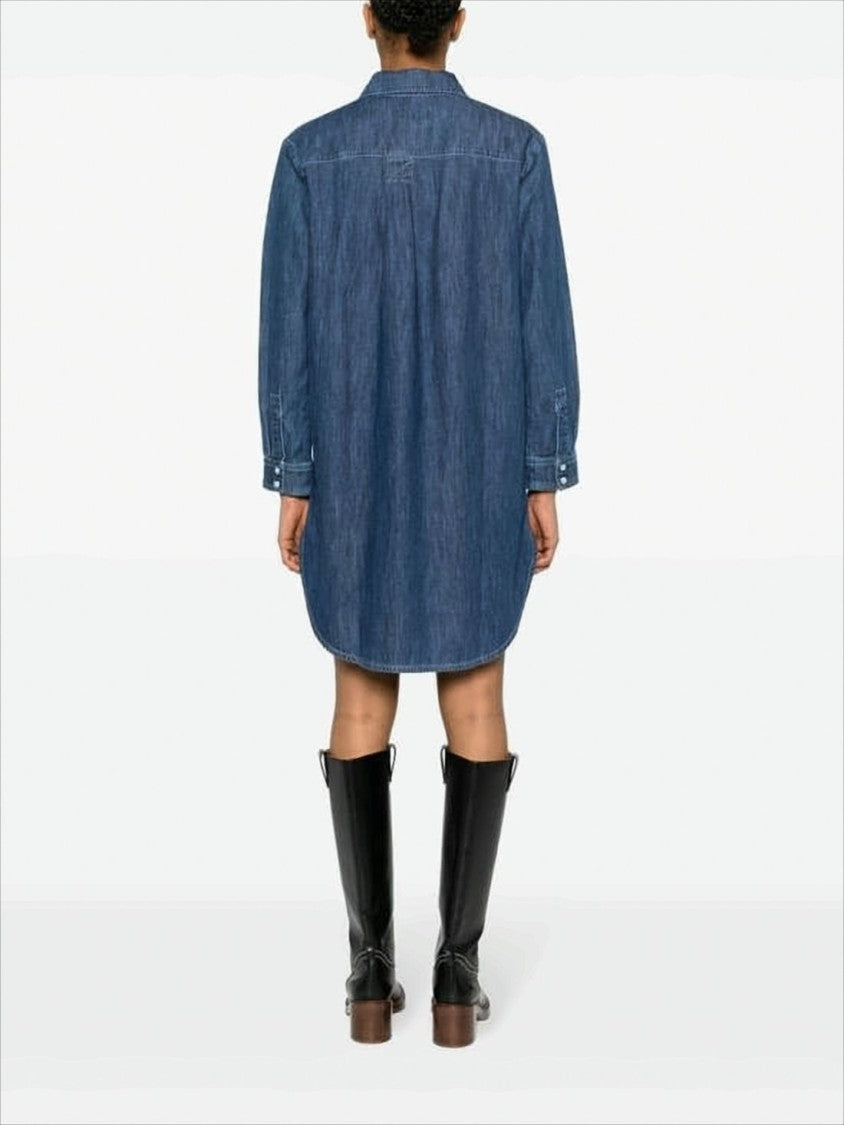 Relaxed Denim Midi Dress
