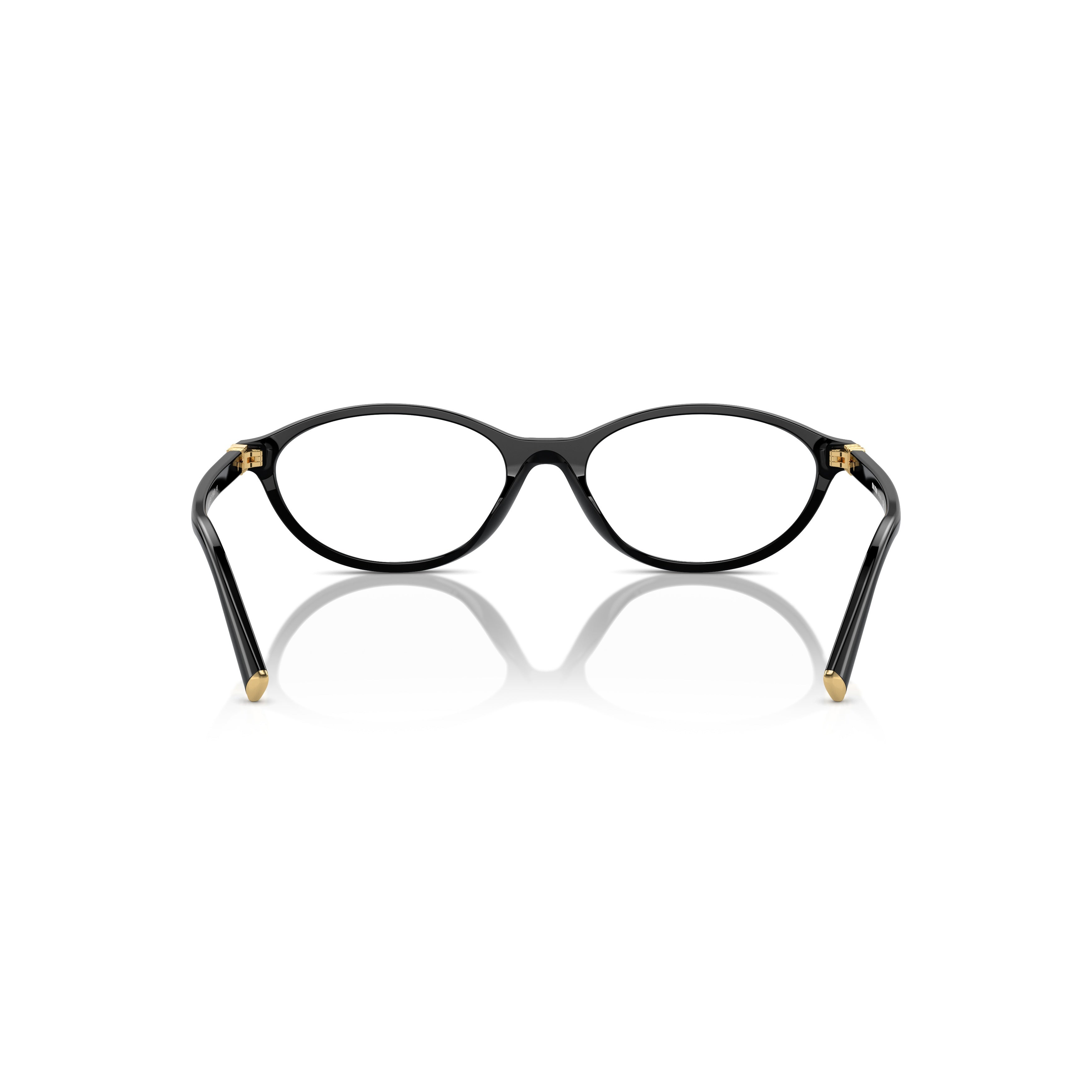 0mu 09xv Oval Black Acetate Eyeglasses