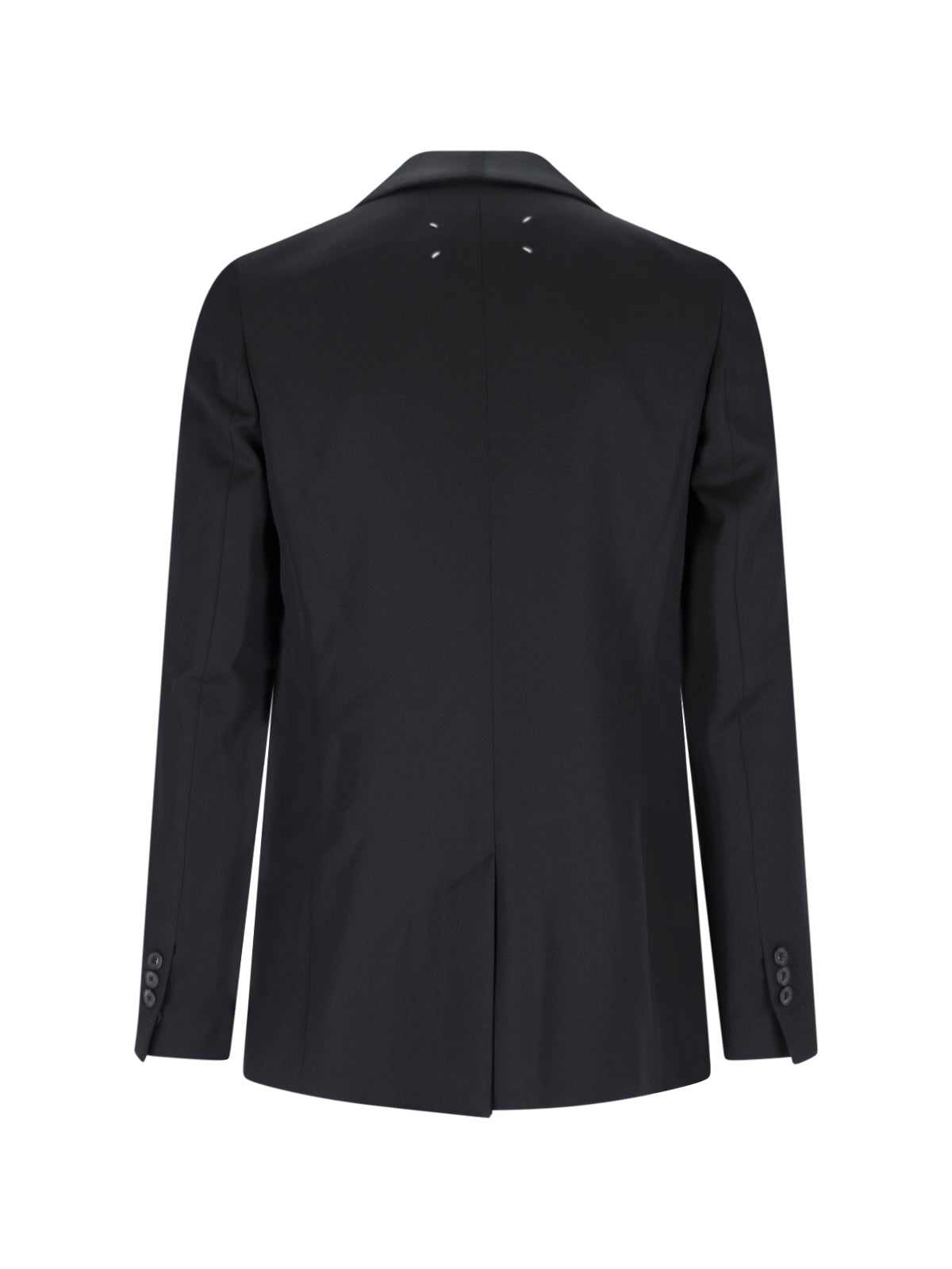 Black Single-Breasted Virgin Wool Blazer