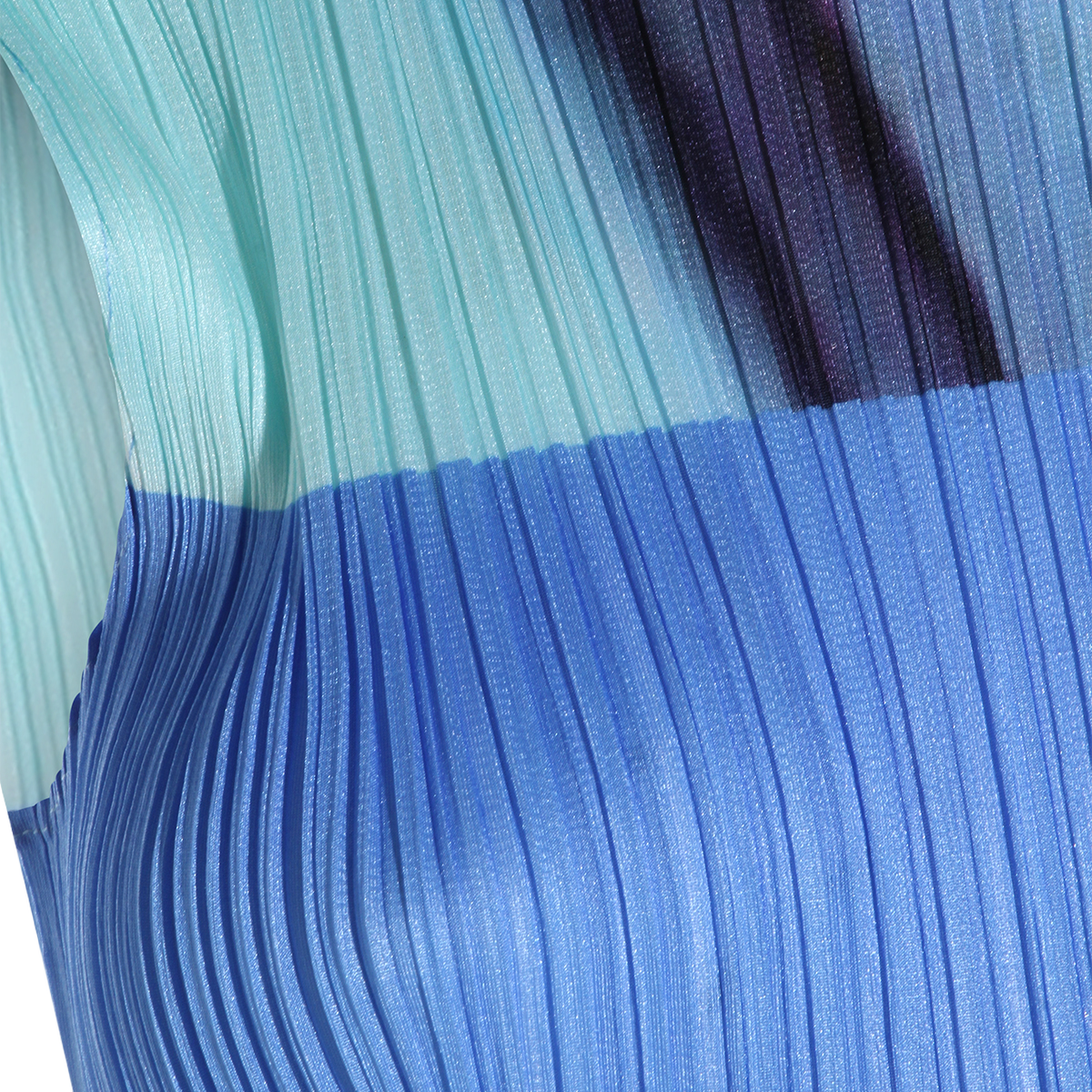 Midi Sleeveless Dress with Pleated Texture